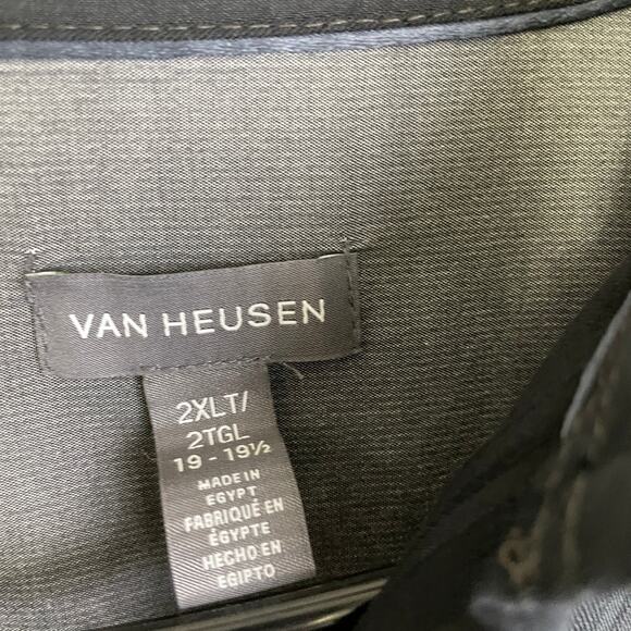 Van Heusen Shirt Mens 2XLT Black Pin-Up Girls Halloween Holiday Devil Novelty * - Picture 10 of 11